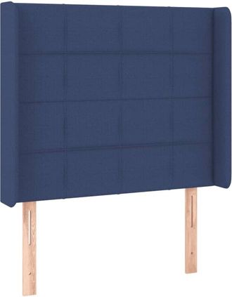 vidaXL Cabecero Con Led De Tela Azul 83x16x118/128 Cm Vidaxl