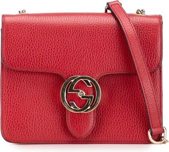 Gucci Pre-owned Gucci Small Dollar Calfskin Interlocking G Crossbody PE47K5CBA8DMQ6PU