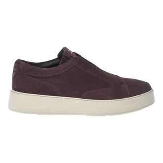 Baldinini Sneakers, male, Red, 8 1/2 UK, Suede Slip-On