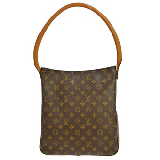 Louis Vuitton Monogram Looping Handbag Monogram Canvas Brown Canvas Handbag (Pre-Owned)