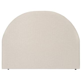 NATYAL Cabecero tapizado acolchado curvo para cama de 150cm en color crudo