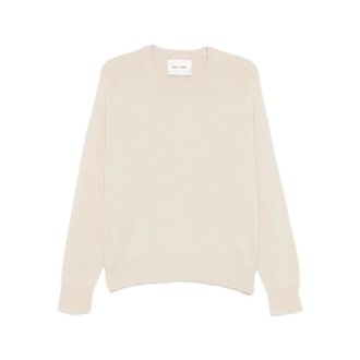 Soft Goat Cashmere Knitwear, female, Beige, M, Brushed Cashmere Crew-Neck Jumper