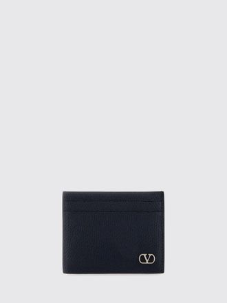 Valentino Garavani VLogo Signature Grained Leather Credit Card Holder