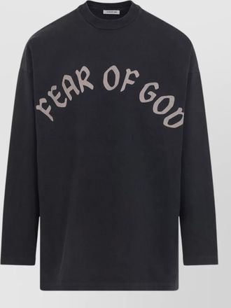 Fear of God fog logo crew neck long sleeve t-shirt