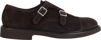Doucal's Visone Terre Double Buckle Cap Toe Suede Shoes