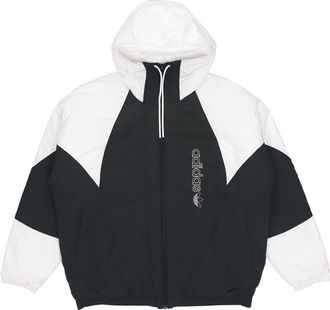 adidas originals Padded Adicolor Stay Warm Colorblock Sports Hooded Padded Jacket Black GE1301