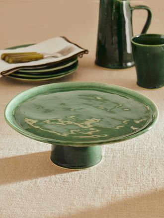 Mervyn Gers Ceramics Hand-Glazed Ceramic Short Cake Stand