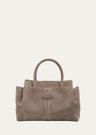 Tod's Small Suede Small Shopper Tote Bag