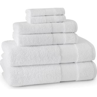 Kassatex Turkish Cotton 6-Piece Towel Set in White at Nordstrom Rack, Size 6 Piece Set