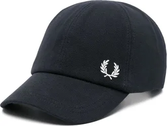 Fred Perry logo-embroidered cap - unisex - Cotton/Cotton - One Size - Blue