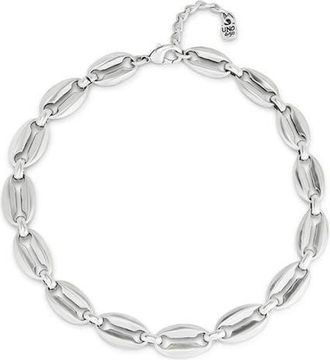 UNOde50 Short Link Chain Necklace in Silver at Nordstrom