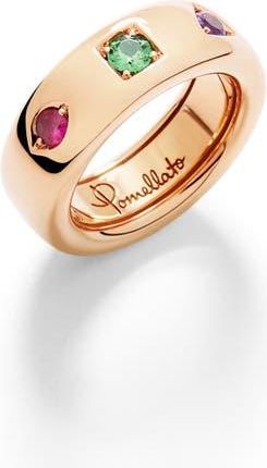 POMELLATO Iconica Ring in Rose Gold/Multi at Nordstrom, Size 6.75