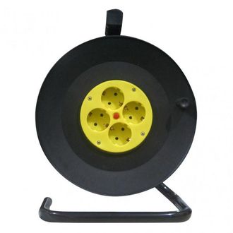 Fabrilamp Fabrilamp - 166431415 Enrollacable 4 Enchufes Cable 15m 3gx1,5mm Cobre C/termostato De Seguridad