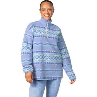 Kari Traa Ruthie Midlayer 1/2-Zip Shirt - Womens in Iris at Nordstrom, Size X-Large