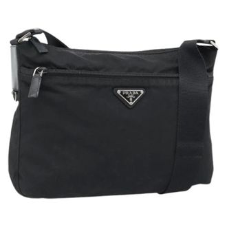 Prada Pre-owned Vintage Crossbody Bag - Dames - Pre-owned - Zwart - Maat: ONE Size Leer