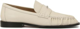 Kazar Half Schoenen met een Plooi op de Neus - Dames - Loafers - Beige - 38 EU - Leer - Schoenen