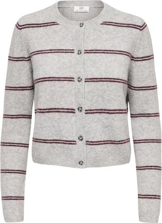 Jacqueline de Yong JACQUELINE de YONG - C&aacute;rdigan Chloe de Manga Larga - Knitwear - Mujer - Gris - XL