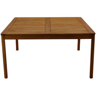 Miliboo Mesa De Jard&iacute;n Cuadrada De Madera Maciza 147 Cm Akis