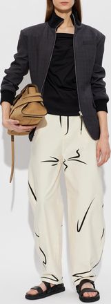 Moschino Blazer With Stand-up Collar, Womens, Black