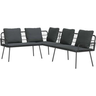 vidaXL Sof&aacute; Con Coj&iacute;n Gris 61.5 X 123 X 82cm Metal Vidaxl