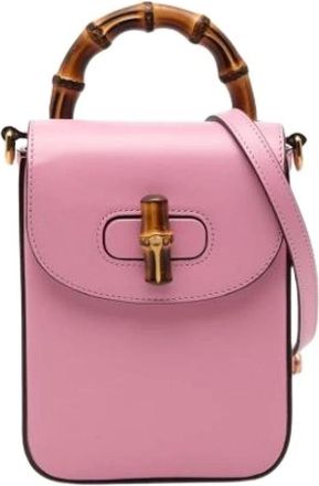 Gucci Pre-owned Mini Bags, female, Pink, Size: ONE SIZE Pre-owned Vintage Mini Shoulder Bag