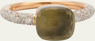 POMELLATO Nudo Petit 18K Gold Ring with Prasiolite