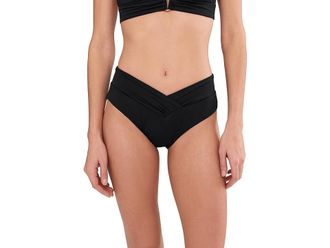 BECCA by Rebecca Virtue Color Code American Fit Full Coverage Bottoms Womens Swimwear Black : MD, Nylon/Spandex
