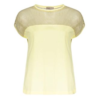 Herno Dames, Tops, Geel, Maat: S Katoen