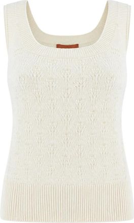 Ermanno Scervino Top - Dames - Tops zonder mouwen - Beige - L - Tops
