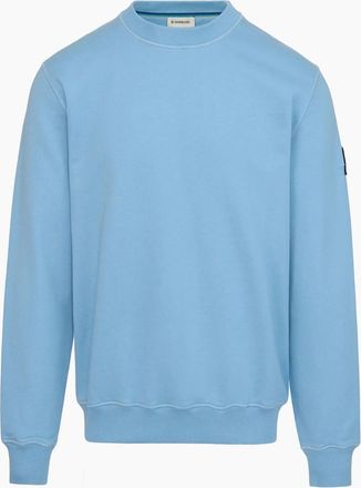 Sandbanks Mens SANDBANKS BADGE LOGO SWEATSHIRT DUSTY BLUE - Size: 40