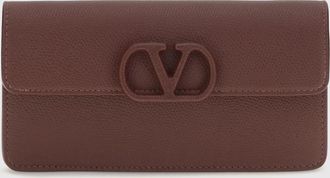 Valentino Garavani VLogo Signature Grained Calfskin Wallet on Chain