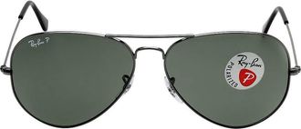Ray-Ban Ray Ban Aviator Classic Polarized Green Classic G-15 Unisex Sunglasses RB3025 004/58 62