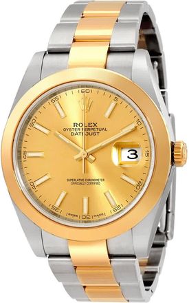 Rolex Datejust 41 Champagne Dial Steel and 18K Yellow Gold Oyster Mens Watch 126303CSO