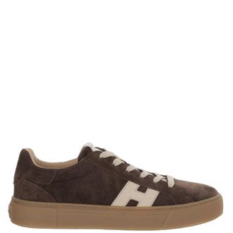 Hogan Low-Top Suede Sneakers With Logo Detail And Chunky Sole