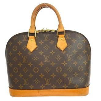 Louis Vuitton Alma Handbag Monogram Canvas Brown Canvas Handbag (Pre-Owned)
