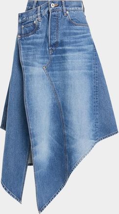 J.W.Anderson Drop Front Asymmetric Denim Skirt