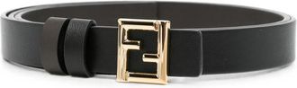 Fendi Black FF Buckle Belt
