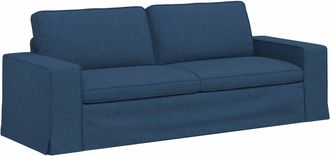 vidaXL Sof&aacute; Azul 222 X 80 X 82 Cm Tela Vidaxl