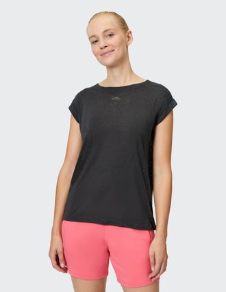 Venice Beach T-Shirt VENICE BEACH T-SHIRT TIARA, Damen, Gr. XL (44), grau (anthrazit), Obermaterial: 50% Baumwolle, 50% Polyester, Rundhals, Shirts T-Shirt