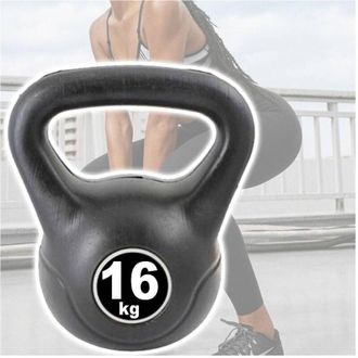 Trade Shop Trade Shop Traesio - Manubrio Kettlebell Da 16 Kg Peso Con Maniglia Ginnastica Fitness Ergonomico