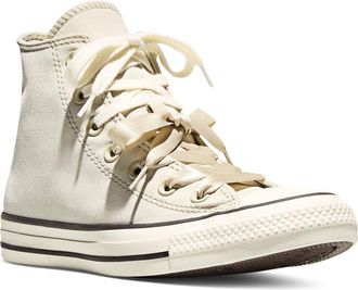 Converse Gender Inclusive Chuck Taylor All Star Peached High Top Sneaker in Sage Smoke/Egret/Black at Nordstrom, Size 5.5