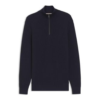 BOSS Quarter-zip sweater in cotton