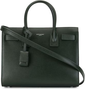 Saint Laurent baby Bowen tote bag - women - Leather - One Size - Green