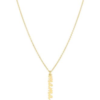 Set & Stones Mama Charm Necklace in Gold at Nordstrom, Size 18