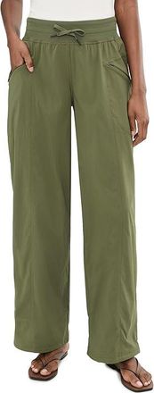Prana Koen Wide Leg Pants Womens Clothing Cargo Green : LG (Womens 12-14) 33, Elastane/Nylon/Polyester