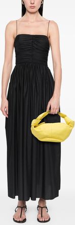 Bottega Veneta Womens Pre-owned Calfskin Double Knot Bag - Yellow Leather - One Size