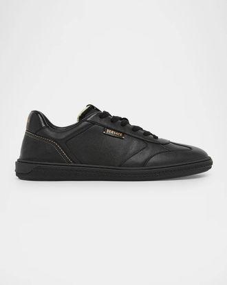 Versace Leather Low-Top Sneakers