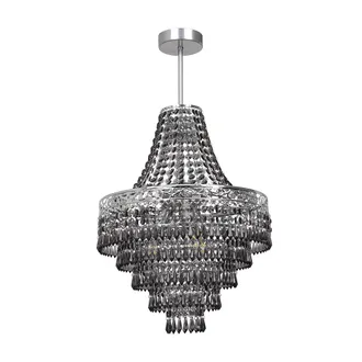 OEM Elegante Lampadario Di Cristallo Nero E Argento Da Soffitto 3xe14 40w Corallo Milagro
