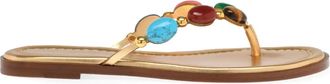 Gianvito Rossi Shanti 05 sandals - women - Nappa Leather/Calf Leather/Calf Leather - 38.5 - Gold