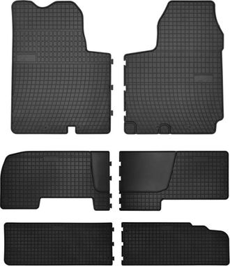 OEM Alfombrillas De Goma Para Coche: Furgoneta De Reparto Nissan Primastar De 3 Filas (2001-2014) - Negras, A Medida